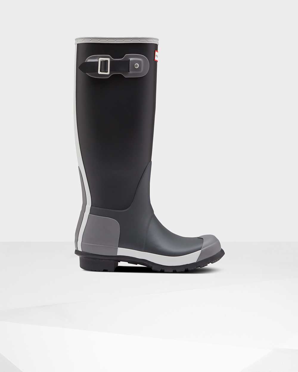 Womens Hunter Original Tall Inside Out Rain Boots Black | YHUSOP-314